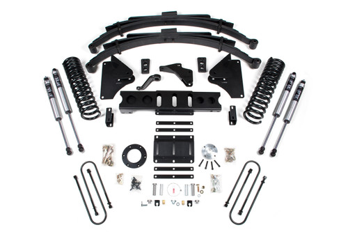 BDS Suspension BDS1617FS - 6 Inch Lift Kit Ram 3500 13-18 4WD Diesel Leaf Springs 6 Bolt Fox 2.0 Performance Shocks