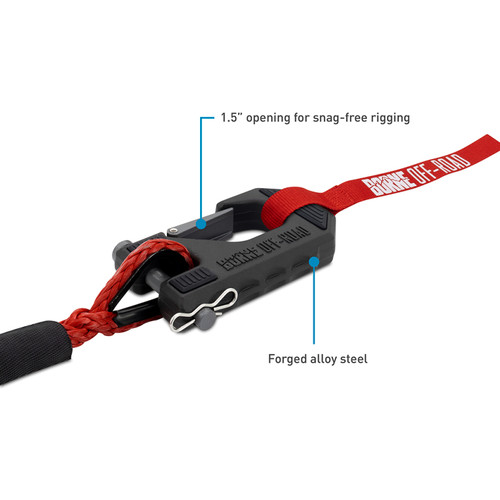 Borne Off-Road BNWN-10-SRD - 10K Winch - Red Synthetic Rope
