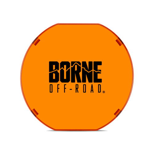 Borne Off-Road BNLT-COV-RD7YL - 7in Round Light Cover Amber