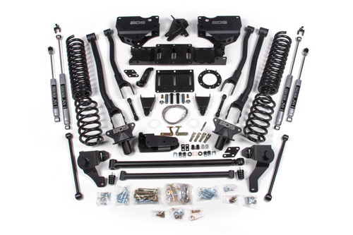BDS Suspension BDS1727FS - 8 Inch Lift Kit w/ 4-Link Ram 2500 19-24 4WD Diesel Fox 2.0 Performance Shocks