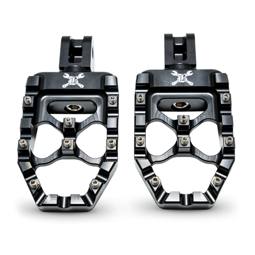 Burly Brand B13-1017B - 18-24 M8 Softail MX-Evolution Passenger Pegs - Black