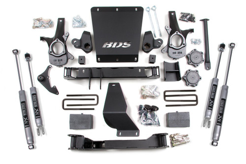 BDS Suspension BDS179H - 6 Inch Lift Kit Silverado/Sierra 1500 99-06 4WD Block and Add A Leaf NX2 Nitro BDS Suspension BDS179H - 6 Inch Lift Kit Silverado/Sierra 1500 99-06 4WD Block and Add A Leaf NX2 Nitro