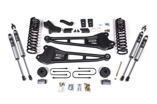 BDS Suspension BDS1792FS - 4 Inch Lift Kit w/ Radius Arm Ram 3500 w/ Rear Air Ride 13-18 4WD Diesel Fox 2.0 Performance