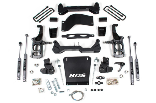 BDS Suspension BDS1819H - 4.5 Inch Lift Kit Silverado/Sierra 2500HD/3500HD 11-19 3 Inch Block Without Overload NX2 Nitro