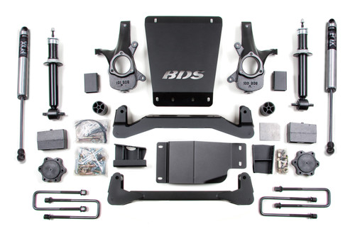 BDS Suspension BDS176FS - 6 Inch Lift Kit Silverado/Sierra 1500 07-13 4WD Block and Add A Leaf Fox 2.0 Performance BDS Suspension BDS176FS - 6 Inch Lift Kit Silverado/Sierra 1500 07-13 4WD Block and Add A Leaf Fox 2.0 Performance