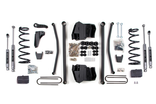 BDS Suspension BDS1768H - 4 Inch Lift Kit Long Arm Dodge Ram 2500 Power Wagon 2008 4WD Gas Block 3.5 Inch Axle NX2 Nitro Shocks