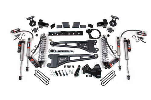 BDS Suspension BDS1984FPE - 6 Inch Lift Kit w/ Radius Arm FOX 2.5 Performance Elite Coil-Over Conversion Ford F250/F350 Super Duty 17-19 4WD Diesel 5 Inch Block With 3 Leaf Main Performance Elite