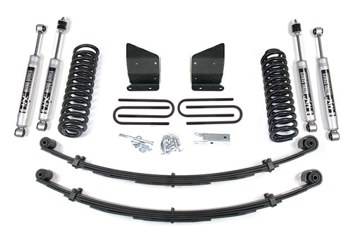BDS Suspension BDS375H - 4 Inch Lift Kit Ford F100/F150 77-79 4WD Leaf Springs NX2 Nitro Shocks