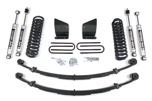 BDS Suspension BDS379H - 6 Inch Lift Kit Ford F100/F150 77-79 4WD Leaf Springs NX2 Nitro