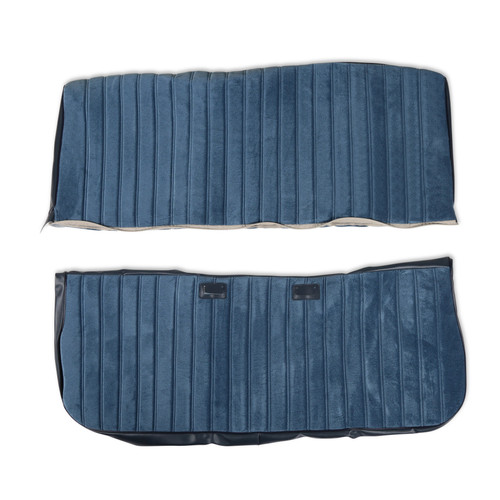 Brothers Trucks 05-297 - C/K Seat Upholstery Kit - Full Pleat Cloth/Vinyl - Navy
