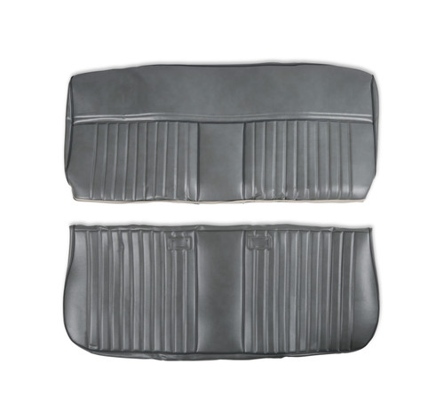Brothers Trucks 05-319 - C/K Seat Upholstery Kit - Deluxe Pleat Vinyl - Charcoal
