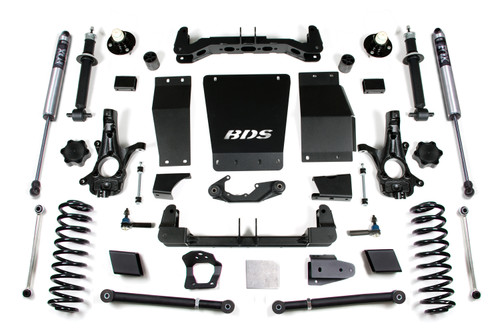 BDS Suspension BDS732FS - 6 Inch Lift Kit Chevy/GMC Suburban Tahoe Yukon/XL 1500 15-19 4WD Aluminum / Stamped Steel Fox 2.0 Performance