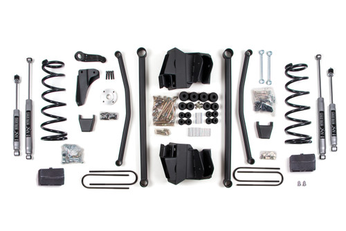 BDS Suspension BDS682H - 6 Inch Lift Kit Long Arm Dodge Ram 2500/3500 2008 4WD Diesel Leaf Springs 3.5 Inch Axle NX2 Nitro