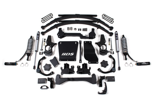 BDS Suspension BDS739FDSC - 6.5 Inch Lift Kit FOX 2.5 Coil-Over Conversion Silverado/Sierra 2500HD/3500HD 01-10 Diesel Leaf Springs Fox 2.5 Performance Shocks