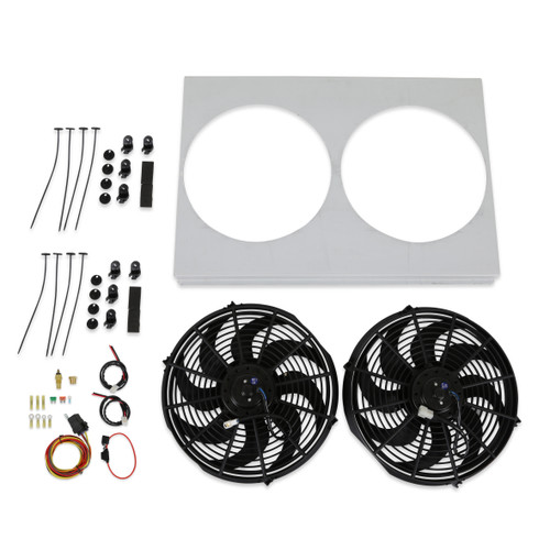 Brothers Trucks AFS87C2 - Aluminum Shroud With Fans - V8 Brothers Trucks AFS87C2 - Aluminum Shroud With Fans - V8