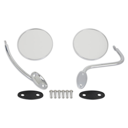 Brothers Trucks COMS1RS-2 - Complete Mirror Set-Chrome Round/Smooth-Pair
