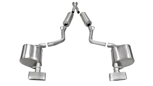 Corsa Performance 14527 - 2.5in. Cat-Back Dual Rear Exit with GTX2 Polished Tips