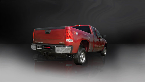 Corsa Performance 14894BLK - 3.0in. Cat-Back Single Side Exit with Twin 4.0in. Black PVD Pro-Series Tips
