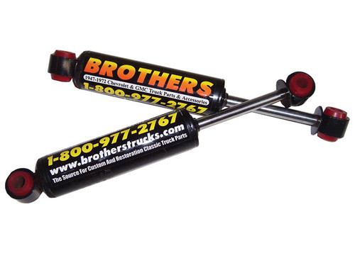 Brothers Trucks FGS55594INCH - Front Gas Shock - 4 Inch Drop - Each - Black