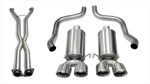 Corsa Performance 14960CB4 - 2.5 Inch Cat-Back Dual Rear Exit with Twin 4.0 Inch Polished Pro-Series Tips  Performance