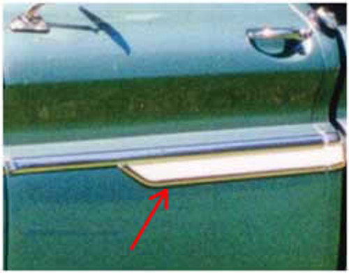 Brothers Trucks FSM04RH - Door Molding - Lower - Right