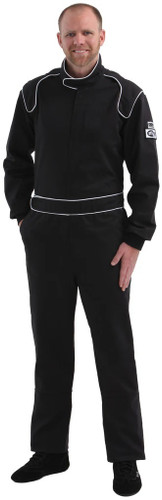 Crow Safety Gear 23034 - Proban Suit X Large BLAC K SFI-3.2A/1 Style  Lega