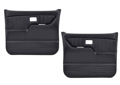 Brothers Trucks QDP0080BLACK - Custom Sport Door Panels - Black/Black Stitching - Pair