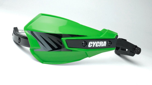 Cycra 1CYC-7801-72 - Vortex Hand Guard/w Universal U-Clamps - Green