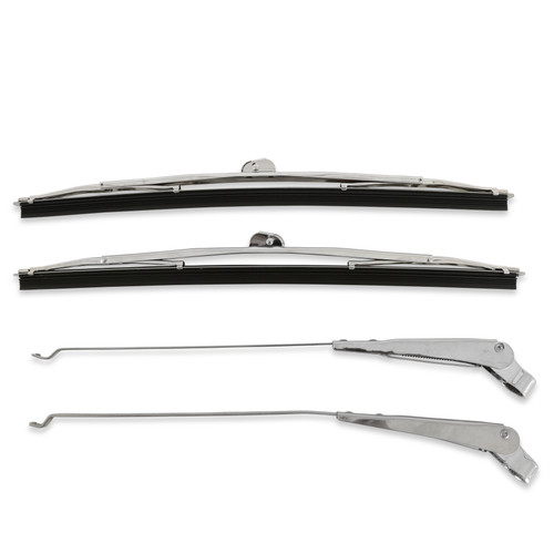 Brothers Trucks WAS7253 - Wiper Arm/Blade Set - Stainless - Pair