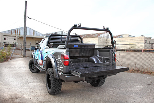 DEE ZEE DZ4137B - Deezee 99-07 Ford SuperDuty Tailgate Protector Full Black-Tread