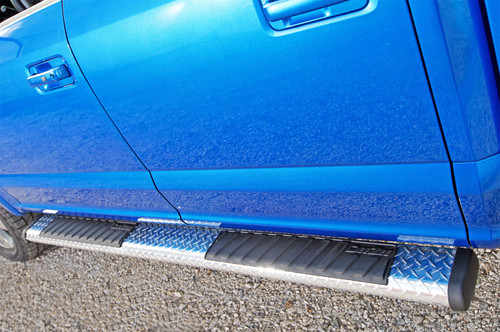 DEE ZEE DZ16411 - Deezee Universal Tubes - 6In Oval - Brite Tread Aluminum (ExtCab)