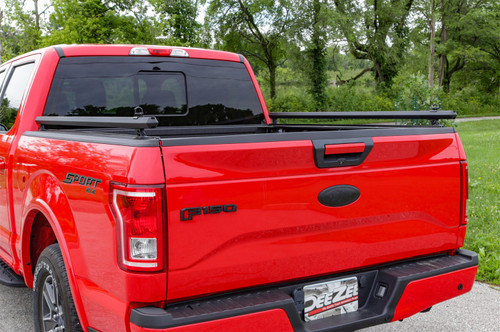 DEE ZEE DZ99703TB - Deezee 14-23 Chevrolet Silverado Hex Series Side Rails - Texture Black 8Ft Bed