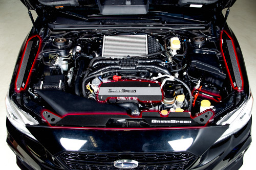 GrimmSpeed 096048 - Fender Shrouds Red For15-21 Subaru WRX/STI