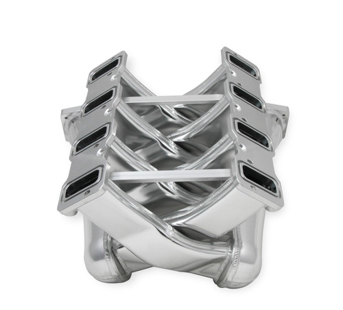 Holley EFI 822241 - EFI Intake Manifold; Upper; Fits w/LS3/L92 Engines; EV1 Injectors Only; Dual Plenum; 102mm; 12.75 in. Runners; Incl. Fuel Rail Kit; Fabricated; Silver;