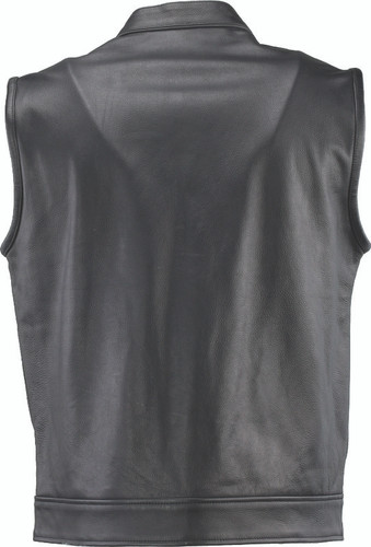 Kuryakyn 094398 - Leather By River Road Vandal Club Vest Black - Small