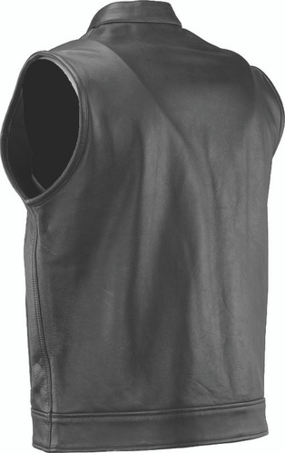 Kuryakyn 094398 - Leather By River Road Vandal Club Vest Black - Small