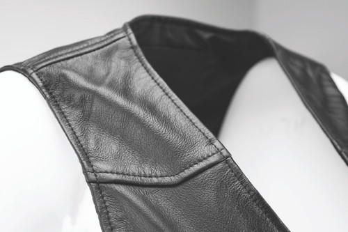 Kuryakyn 094412 - Leather By River Road Plains Leather Vest Black Womens - Small