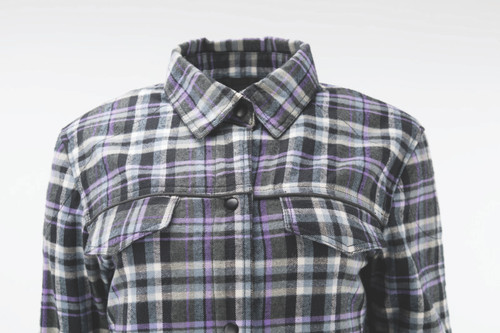 Kuryakyn 094527 - Leather By River Road Cameo Flannel Moto Shirt Womens - Small