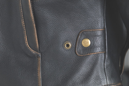 Kuryakyn 094388 - Leather By River Road Dame Vintage Leather Jacket Black Womens - Small