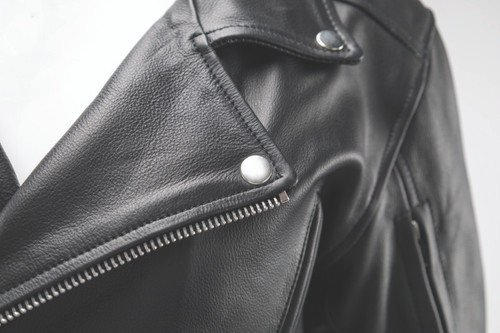 Kuryakyn 094376 - Leather By River Road Ironclad Classic Leather Jacket Black Womens - Small