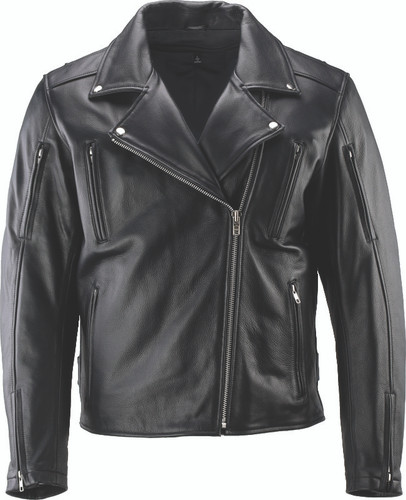 Kuryakyn 094374 - Leather By River Road Ironclad Classic Leather Jacket Black - 3XL