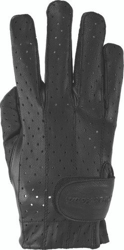 Kuryakyn 094505 - Leather By River Road Tucson Leather Perforated Gloves Black Womens - 2XL