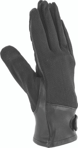 Kuryakyn 094511 - Leather By River Road Pecos Leather Mesh Gloves Black Womens - Small