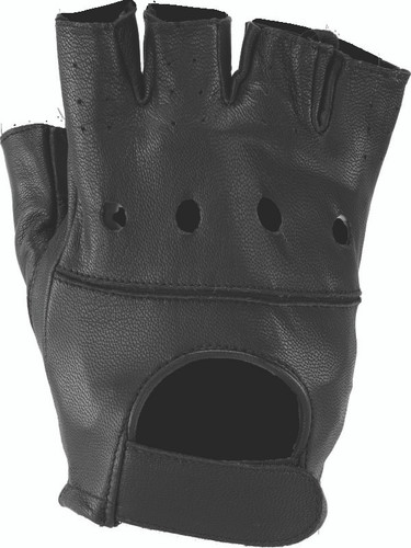 Kuryakyn 094500 - Leather By River Road Diamond Shorty Gloves Black Womens -2XL