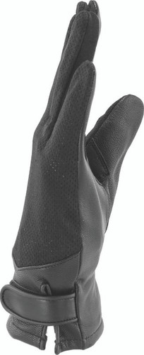 Kuryakyn 094484 - Leather By River Road Pecos Leather Mesh Gloves Black - Small