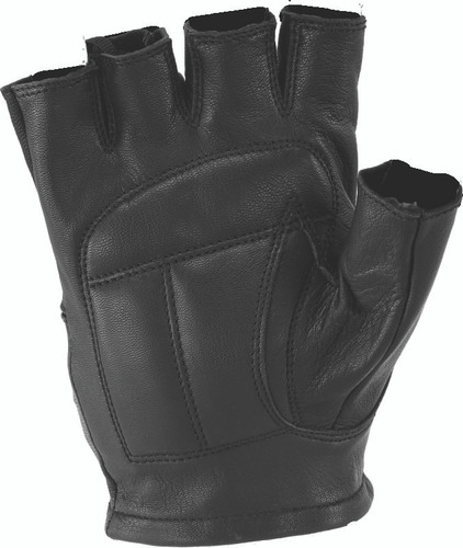 Kuryakyn 094454 - Leather By River Road Hollister Shorty Gloves Black - Small