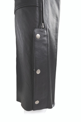 Kuryakyn 094420 - Leather By River Road Plains Leather Chaps Black - Large