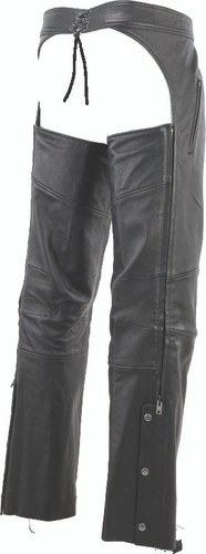 Kuryakyn 094440 - Leather By River Road Longhaul Leather Chaps Black - Large