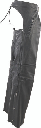 Kuryakyn 094440 - Leather By River Road Longhaul Leather Chaps Black - Large