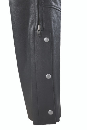 Kuryakyn 094440 - Leather By River Road Longhaul Leather Chaps Black - Large